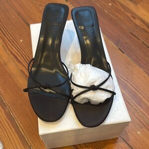 Black Strappy Heeled Sandals